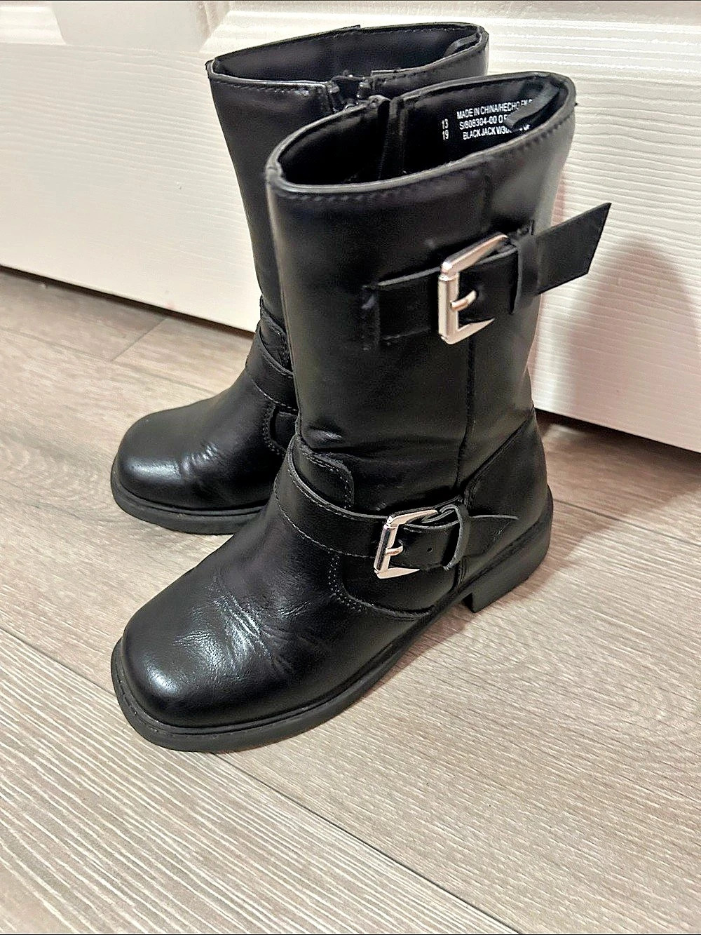 Black Buckle old navy boots